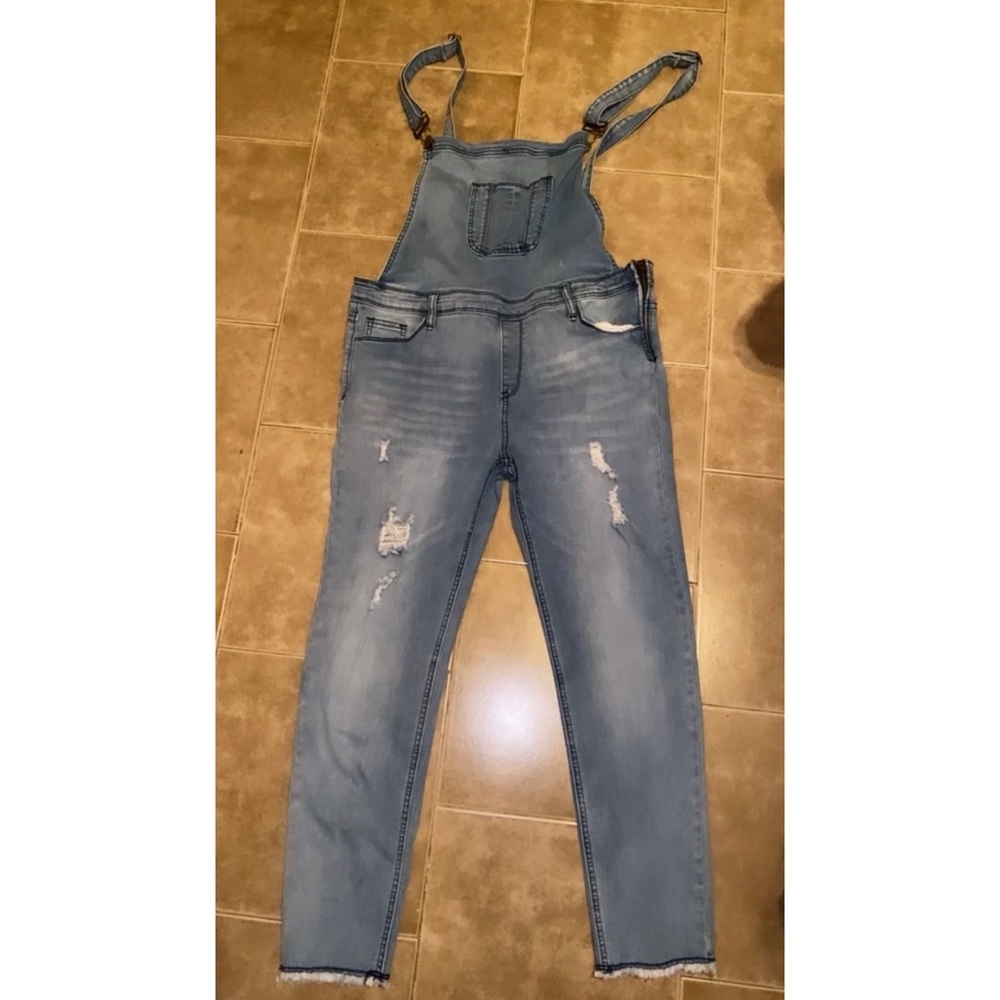 Medium Wash Overalls